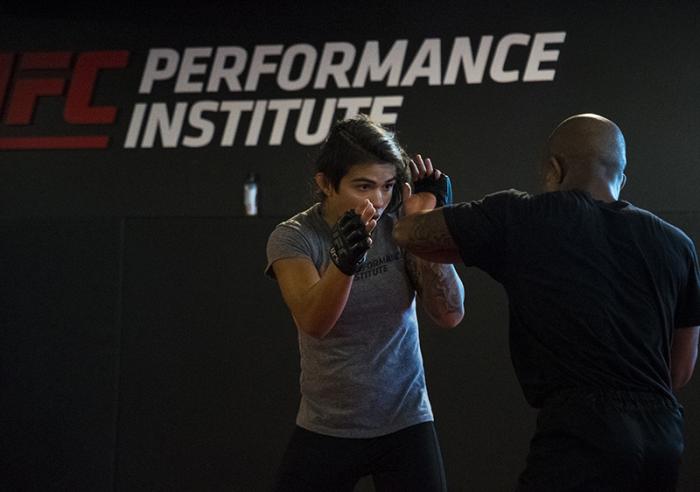 Las Vegas 5/18/18 - UFC fighter Claudia Gadelha at the UFC Performance Institute in las Vegas. (Photo credit: Juan Cardenas)