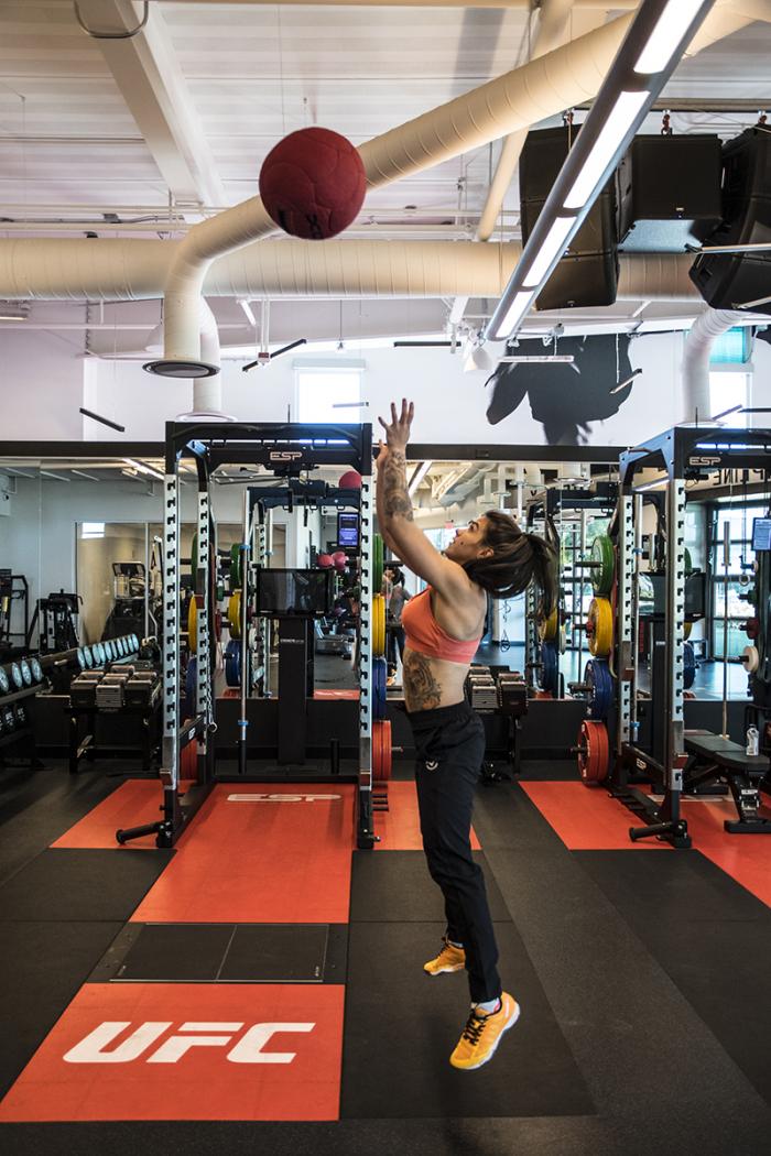 Las Vegas 4/11/18 - UFC fighter Claudia Gadelha at the UFC Performance Institute in las Vegas. (Photo credit: Juan Cardenas)