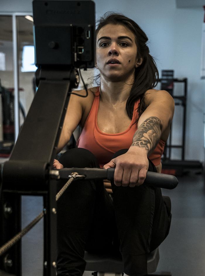 Las Vegas 4/11/18 - UFC fighter Claudia Gadelha at the UFC Performance Institute in las Vegas. (Photo credit: Juan Cardenas)