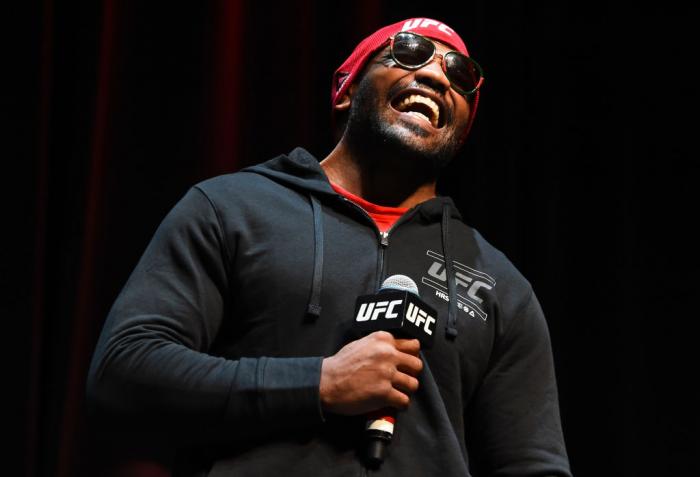 CHICAGO, ILLINOIS - JUNE 06: Yoel Romero of Cuba interacts with fans during the UFC 225 Open Workouts at the Chicago Theatre on June 6, 2018 in Chicago, Illinois. (Photo by Josh Hedges/Zuffa LLC/Zuffa LLC via Getty Images)