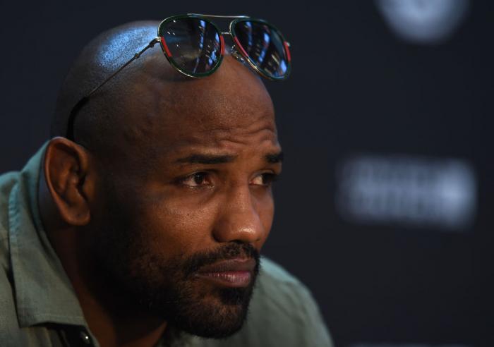 CHICAGO, ILLINOIS - JUNE 07: Yoel Romero of Cuba interacts with media during the UFC 225 Ultimate Media Day at the United Center on June 7, 2018 in Chicago, Illinois. (Photo by Josh Hedges/Zuffa LLC/Zuffa LLC via Getty Images)