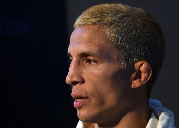 CHICAGO, ILLINOIS - JUNE 07: Joseph Benavidez interacts with media during the UFC 225 Ultimate Media Day at the United Center on June 7, 2018 in Chicago, Illinois. (Photo by Josh Hedges/Zuffa LLC/Zuffa LLC via Getty Images)
