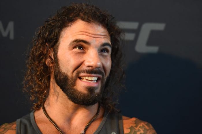 CHICAGO, ILLINOIS - JUNE 07: Clay Guida interacts with media during the UFC 225 Ultimate Media Day at the United Center on June 7, 2018 in Chicago, Illinois. (Photo by Josh Hedges/Zuffa LLC/Zuffa LLC via Getty Images)