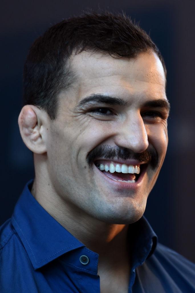 CHICAGO, ILLINOIS - JUNE 07: Mirsad Bektic of Bosnia interacts with media during the UFC 225 Ultimate Media Day at the United Center on June 7, 2018 in Chicago, Illinois. (Photo by Josh Hedges/Zuffa LLC/Zuffa LLC via Getty Images)