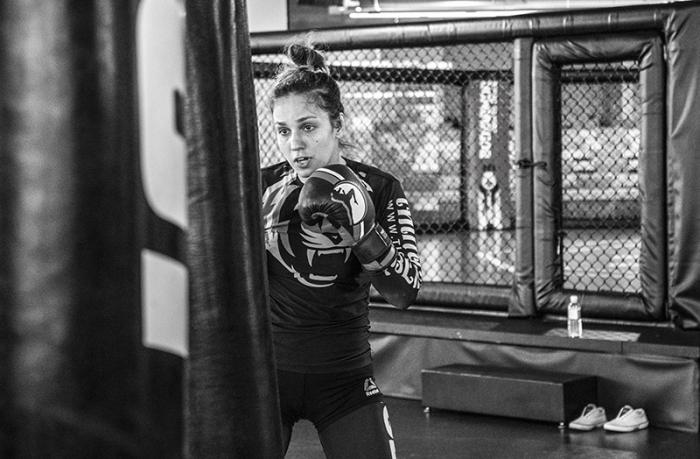 Las Vegas 5/27/18 - Antonina Shevchenko at the UFC Performance Institute in las Vegas preparing for Dana White's Tuesday Night Contender Series. (Photo credit Juan Cardenas)