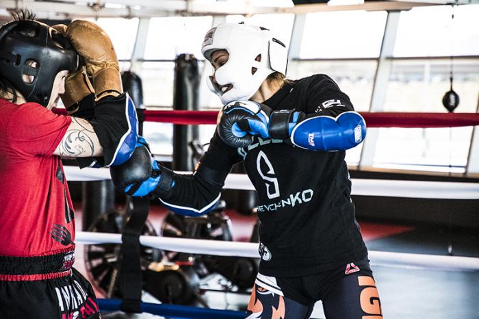 Las Vegas 5/27/18 - Antonina Shevchenko at the UFC Performance Institute in las Vegas preparing for Dana White's Tuesday Night Contender Series. (Photo credit: Juan Cardenas)