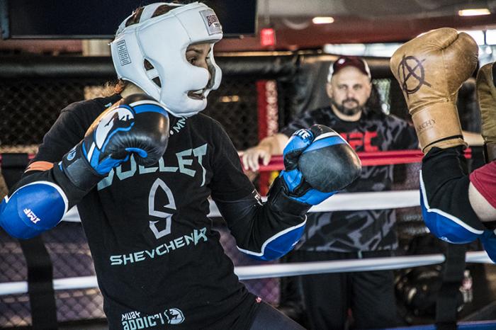 Las Vegas 5/27/18 - Antonina Shevchenko at the UFC Performance Institute in las Vegas preparing for Dana White's Tuesday Night Contender Series. (Photo credit: Juan Cardenas)