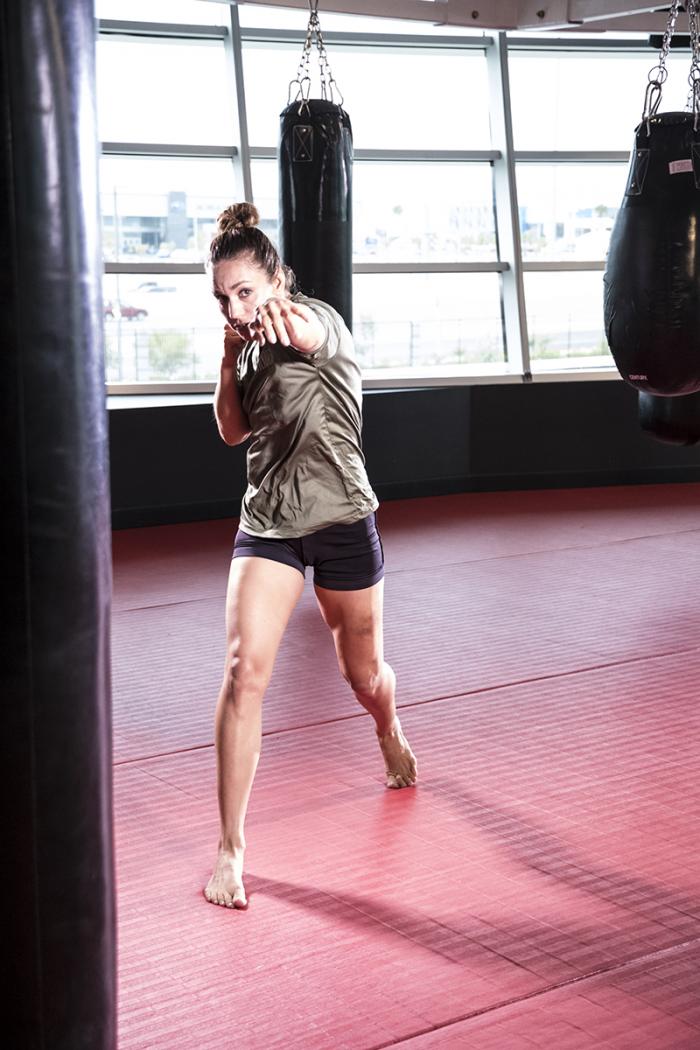 Las Vegas 5/27/18 - Antonina Shevchenko at the UFC Performance Institute in las Vegas preparing for Dana White's Tuesday Night Contender Series. (Photo credit: Juan Cardenas)