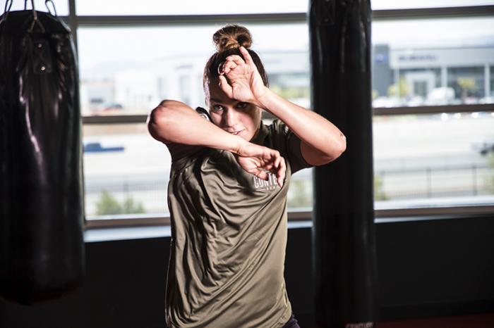 Las Vegas 5/27/18 - Antonina Shevchenko at the UFC Performance Institute in las Vegas preparing for Dana White's Tuesday Night Contender Series. (Photo credit: Juan Cardenas)