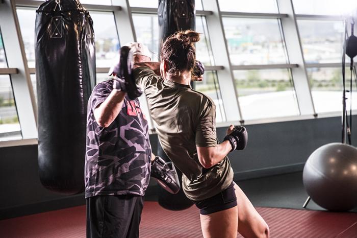 Las Vegas 5/27/18 - Antonina Shevchenko at the UFC Performance Institute in las Vegas preparing for Dana White's Tuesday Night Contender Series. (Photo credit: Juan Cardenas)