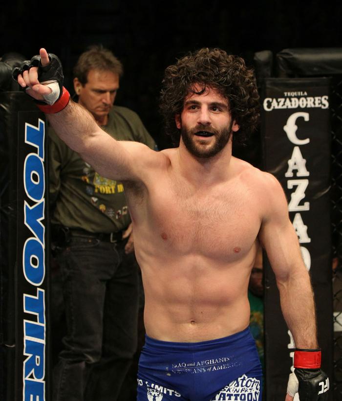 Charlie Brenneman celebrates his win over Alves.
