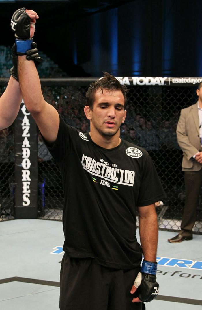 Rani Yahya celebrates his win over Mike Brown.