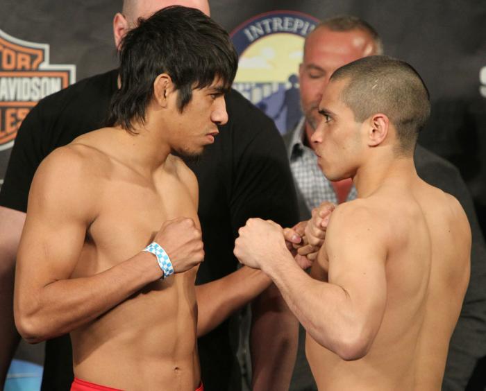 UFC Fight for the Troops Weigh in: Campuzano vs. Cariaso