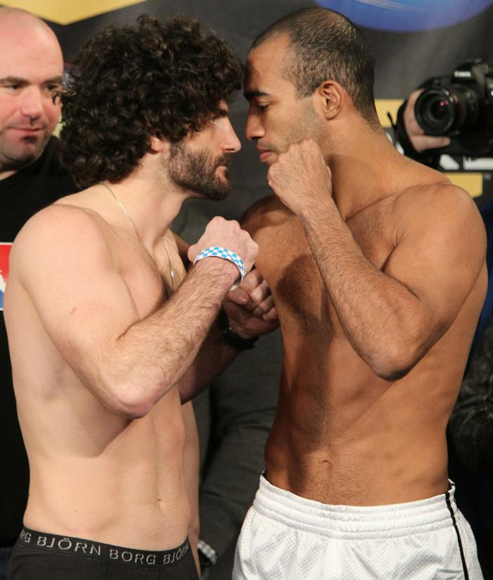 UFC Fight for the Troops Weigh in: Brenneman vs. Alves