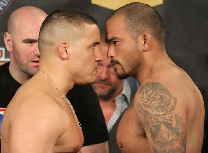 UFC Fight for the Troops Weigh in: Barry vs. Beltran