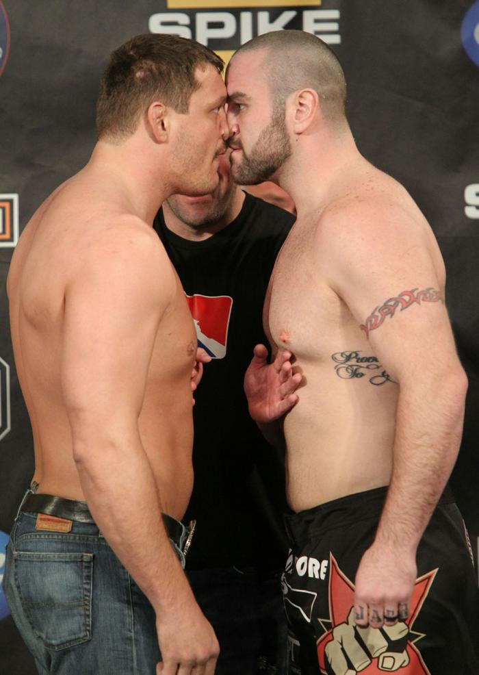 UFC Fight for the Troops Weigh in: Mitrione vs. Hague