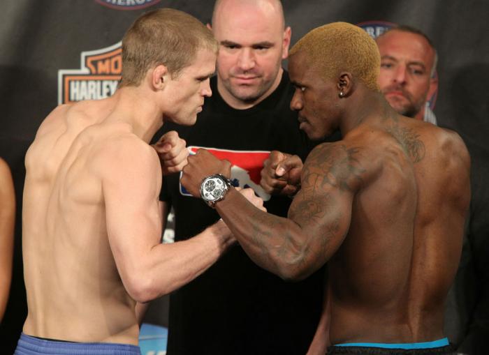 UFC Fight for the Troops Weigh in: Dunham vs. Guillard