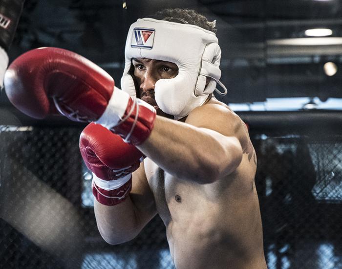 Las Vegas 4/11/18 - UFC fighter Kevin Lee sparring at the UFC Performance Institute in las Vegas. (Photo credit Juan Cardenas)