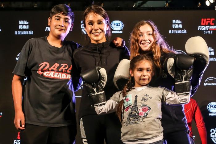 Alexa Grasso at the UFC Chile Open Workouts