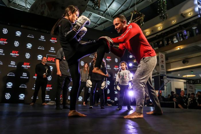 Alexa Grasso at the UFC Chile Open Workouts