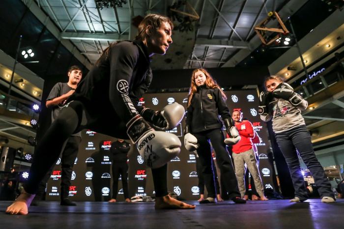 Alexa Grasso at the UFC Chile Open Workouts