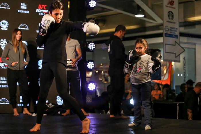 Alexa Grasso at the UFC Chile Open Workouts