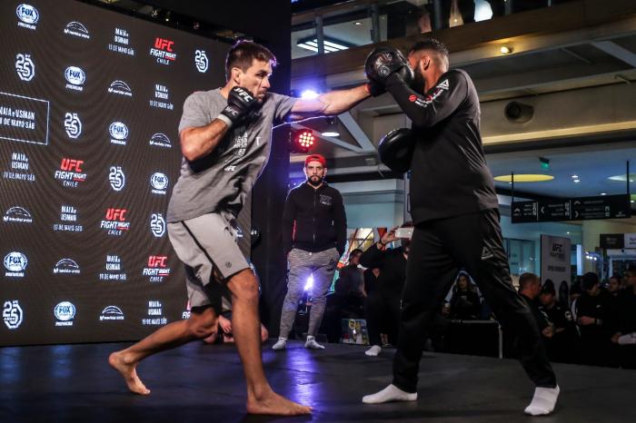Demian Maia at the UFC Chile Open Workouts