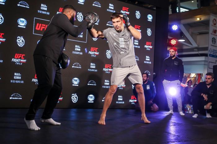Demian Maia at the UFC Chile Open Workouts