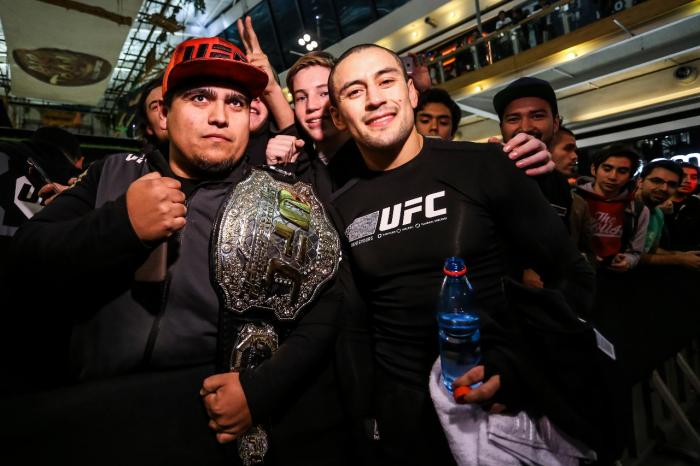Diego Rivas at the UFC Chile Open Workouts