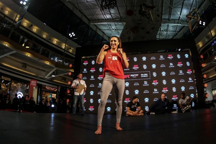 Tatiana Suarez at the UFC Chile open workouts