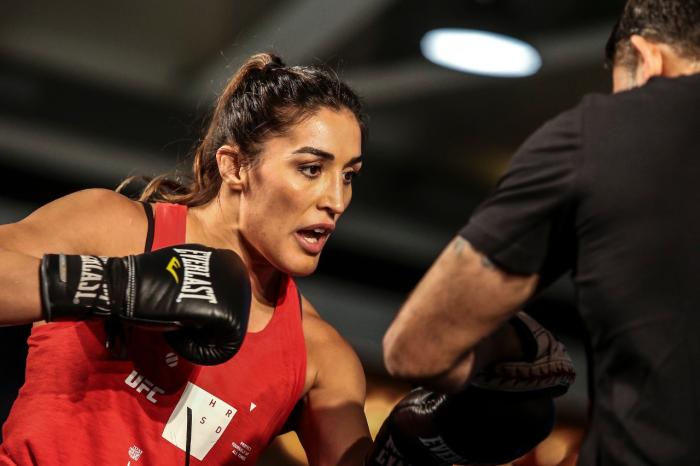 Tatiana Suarez at the UFC Chile open workouts