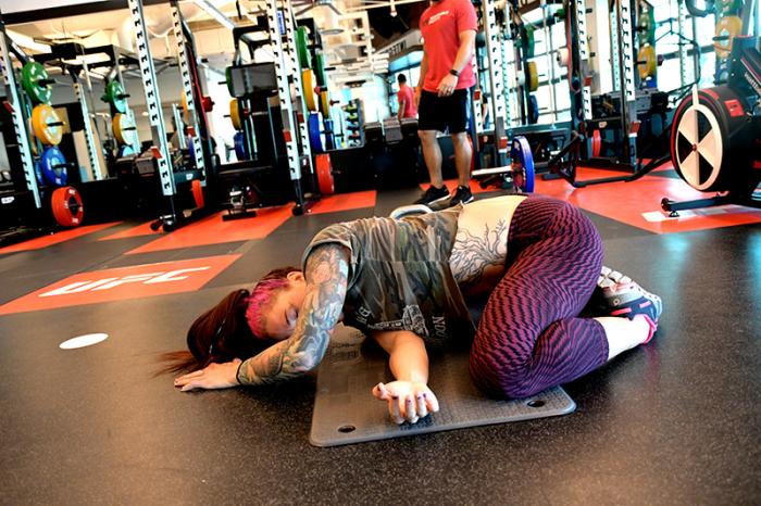 11/14/17 - Las Vegas, UFC Performance Institute - Gina Mazany prepares for UFC Shanghai 2017 (Photo credit Juan Cardenas)