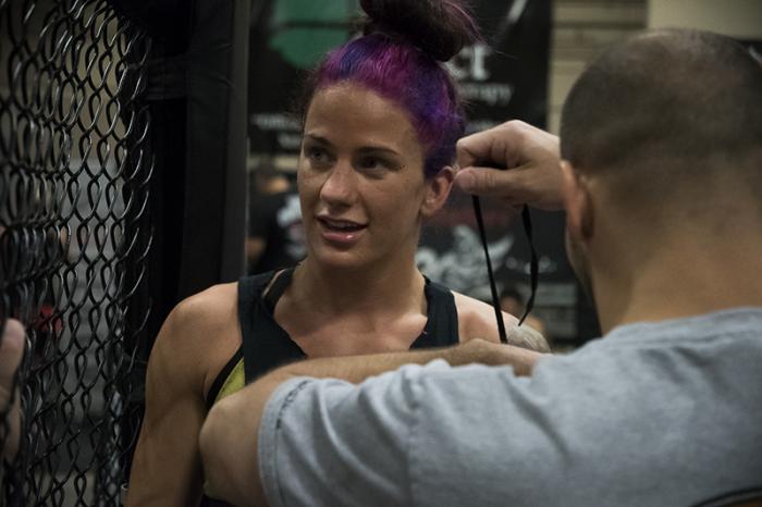 11/16/17 - Las Vegas, Xtreme Couture MMA - Gina Mazany prepares for UFC Shanghai 2017 (Photo credit Juan Cardenas)