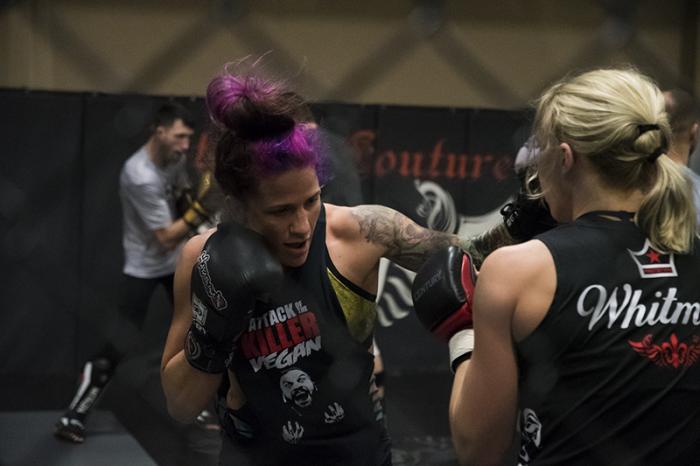 11/16/17 - Las Vegas, Xtreme Couture MMA - Gina Mazany prepares for UFC Shanghai 2017 (Photo credit Juan Cardenas)