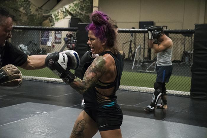 11/16/17 - Las Vegas, Xtreme Couture MMA - Gina Mazany prepares for UFC Shanghai 2017 (Photo credit Juan Cardenas)