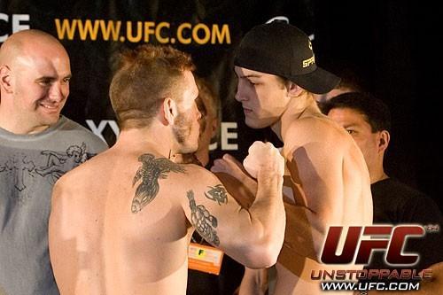 Spencer Fisher Dan Lauzon UFC 64 Weigh In