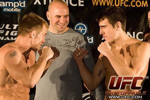 Sean Sherk Kenny Florian UFC 64 Weigh In