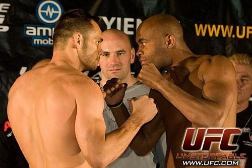 Rich Franklin Anderson Silva UFC 64 Weigh In