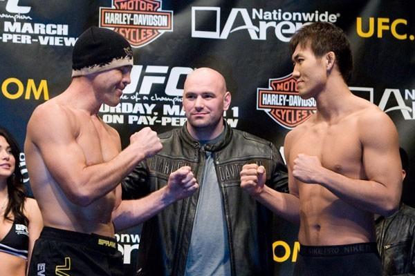 UFC 82 Weigh-In Evan Tanner & Yushin Okami