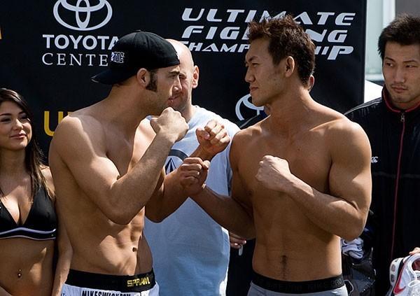 UFC 69: Shootout Weigh-In Yushin Okami & Mike Swick