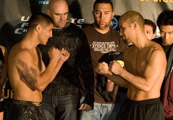 Joe Stevenson Dokonjonosuke Mishima UFC 65 Weigh In