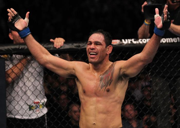 TORONTO, ON - DECEMBER 10: Antonio Rogerio Nogueira reacts after defeating Tito Ortiz during the UFC 140 event at Air Canada Centre on December 10, 2011 in Toronto, Ontario, Canada. (Photo by Nick Laham/Zuffa LLC/Zuffa LLC via Getty Images)