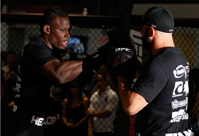 SYDNEY, AUSTRALIA - NOVEMBER 05: Clint Hester of the United States holds an open training session for media at the UFC Gym Sydney on November 5, 2014 in Sydney, Australia. (Photo by Josh Hedges/Zuffa LLC/Zuffa LLC via Getty Images)