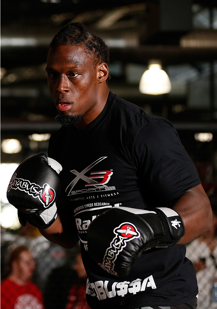 SYDNEY, AUSTRALIA - NOVEMBER 05: Clint Hester of the United States holds an open training session for media at the UFC Gym Sydney on November 5, 2014 in Sydney, Australia. (Photo by Josh Hedges/Zuffa LLC/Zuffa LLC via Getty Images)