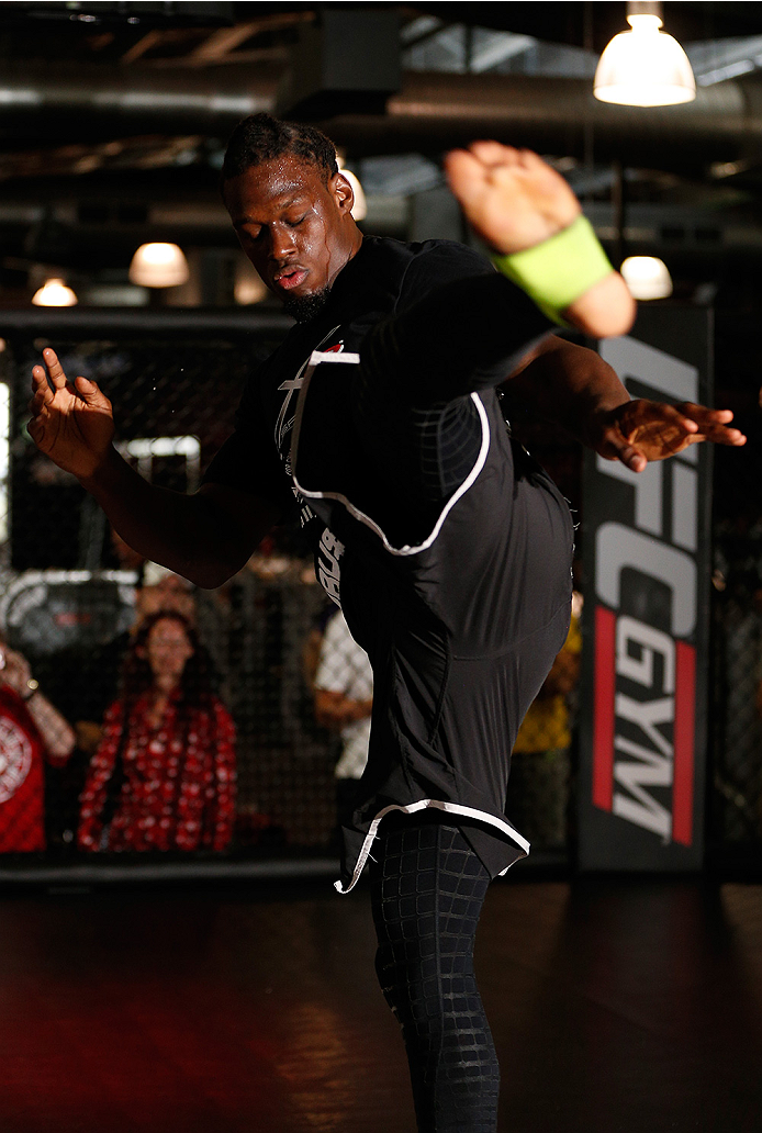 SYDNEY, AUSTRALIA - NOVEMBER 05: Clint Hester of the United States holds an open training session for media at the UFC Gym Sydney on November 5, 2014 in Sydney, Australia. (Photo by Josh Hedges/Zuffa LLC/Zuffa LLC via Getty Images)