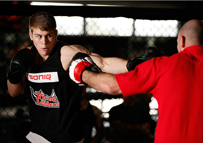 SYDNEY, AUSTRALIA - NOVEMBER 05: Jake Matthews of Australia holds an open training session for media at the UFC Gym Sydney on November 5, 2014 in Sydney, Australia. (Photo by Josh Hedges/Zuffa LLC/Zuffa LLC via Getty Images)