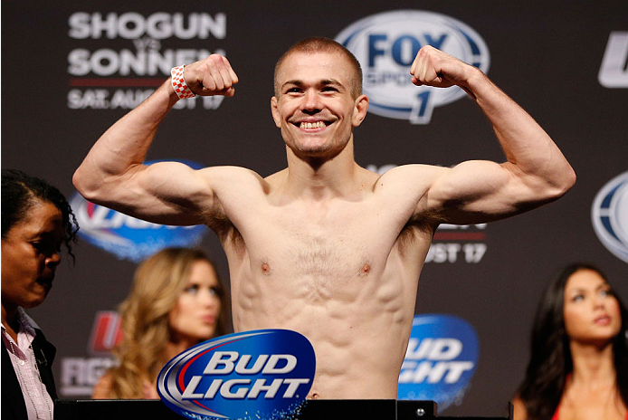 BOSTON, MA - AUGUST 16: Michael McDonald weighs in during the UFC weigh-in inside TD Garden on August 16, 2013 in Boston, Massachusetts. (Photo by Josh Hedges/Zuffa LLC/Zuffa LLC via Getty Images)