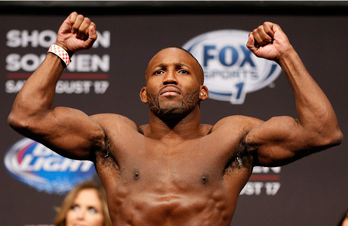 BOSTON, MA - AUGUST 16: John Howard weighs in during the UFC weigh-in inside TD Garden on August 16, 2013 in Boston, Massachusetts. (Photo by Josh Hedges/Zuffa LLC/Zuffa LLC via Getty Images)