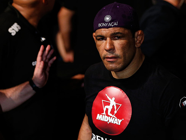 FORTALEZA, BRAZIL - JUNE 08: Antonio Rodrigo "Minotauro" Nogueira enters the arena before his heavyweight fight against Fabricio Werdum during the UFC on FUEL TV event at Paulo Sarasate Arena on June 8, 2013 in Fortaleza, Ceara, Brazil. (Photo by Josh H