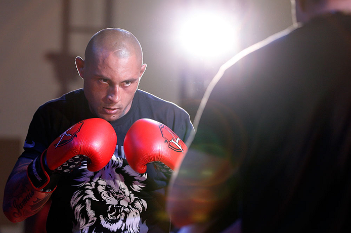 FORTALEZA, BRAZIL - JUNE 06: Thiago Silva holds an open training session for media at Centro de Eventos do Ceara on June 6, 2013 in Fortaleza, Ceara, Brazil. (Photo by Josh Hedges/Zuffa LLC/Zuffa LLC via Getty Images)